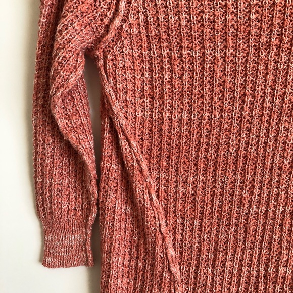 Free People Star Dune Orange Marled knit Sweater Small - Picture 7 of 9